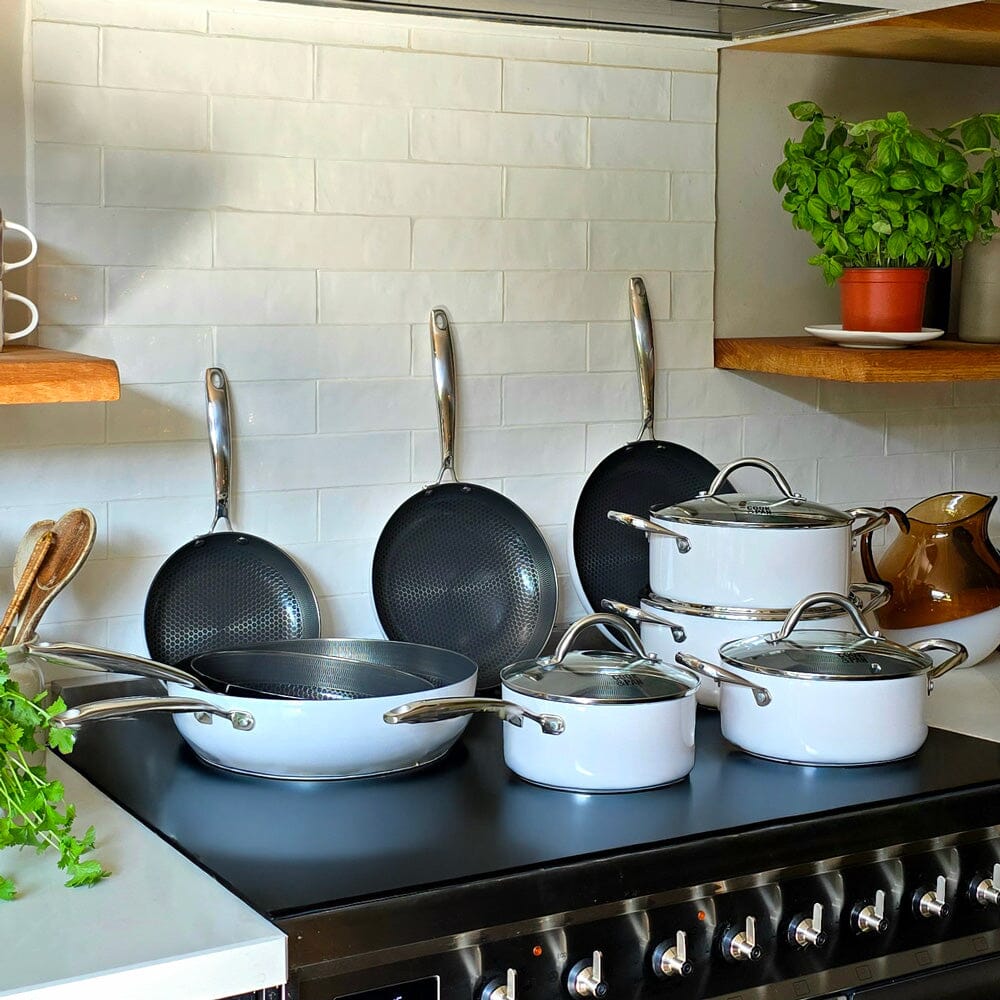 Ensemble de 3 poêles à frire Cook &amp; Pan - Honey Go Ivory