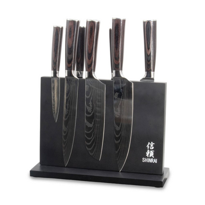 Shinrai Knives - Magnetischer Messerblock doppelseitig - Schwarz