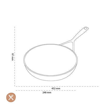 Demeyere - Alu Pro 5 Ceraforce Koekenpan 24 cm Koekenpan Demeyere 