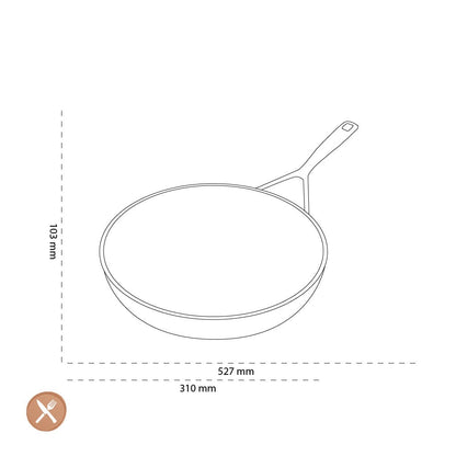 Demeyere - Alu Pro 5 Ceraforce Koekenpan 30 cm Koekenpan Demeyere 