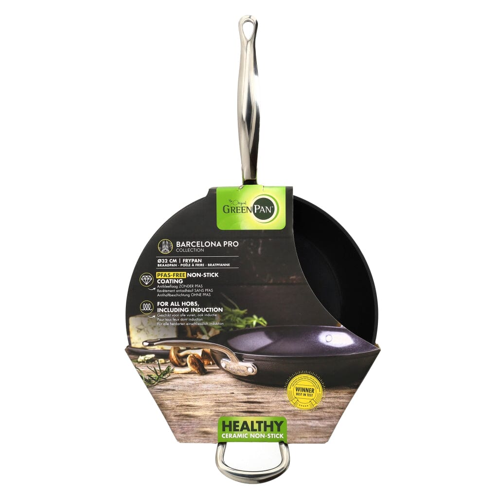 GreenPan - Barcelona Pro koekenpan met keramische antiaanbaklaag 32 cm Koekenpan GreenPan 