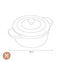 Cocotte GreenPan ultra-légère avec revêtement antiadhésif en céramique, 28 cm