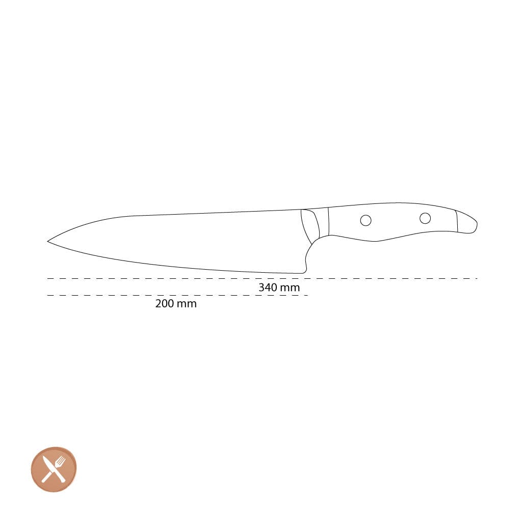 Kai Shun - Nagare Black Koksmes (20,0 cm) Kai Shun 
