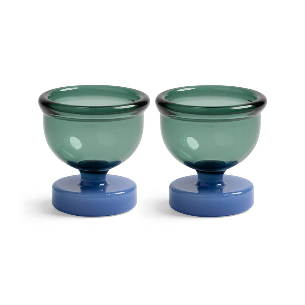 &amp;Klevering - Coquetiers Cantine - Bleu - Lot de 2 Coquetiers &amp;Klevering