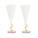 &Klevering - Flûte courbe caramel lot de 2