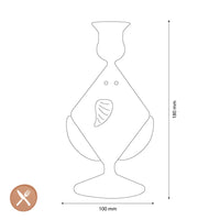 &amp;Klevering - Chandelier - Poisson - Chandelier rose &amp;Klevering