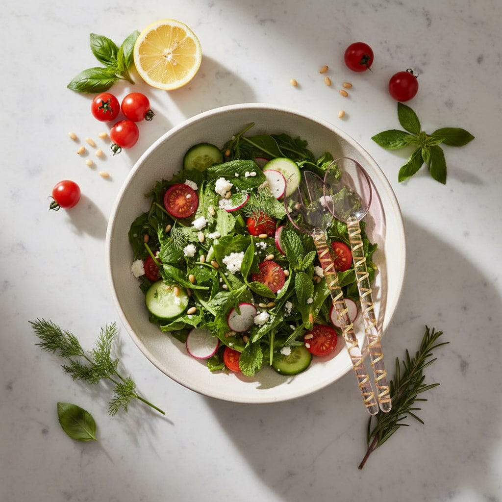 &amp;Klevering - Couverts à Salade Sling - Rose &amp;Klevering