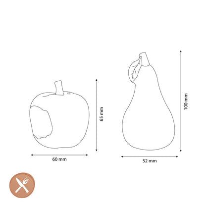 &amp;Klevering - Sel et poivre - Haines - Ensemble sel et poivre pomme et poire &amp;Klevering