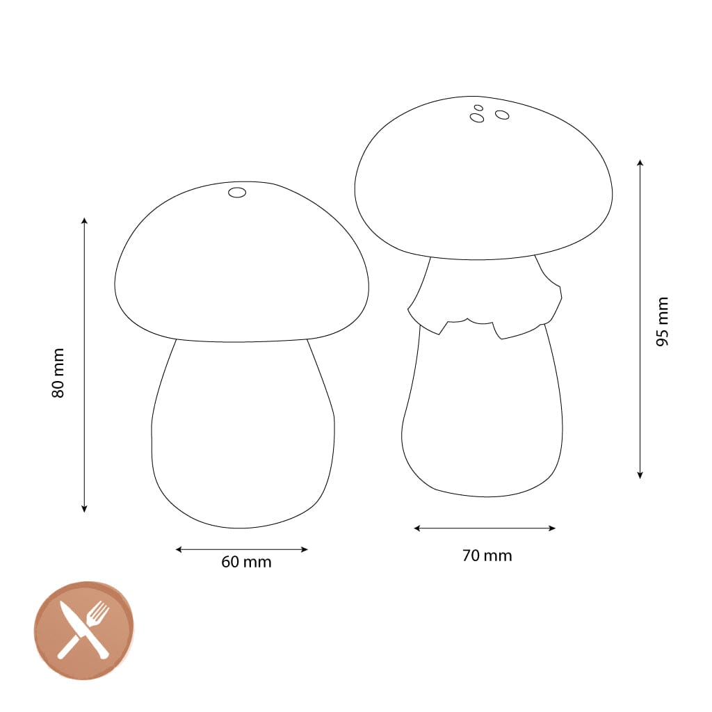 &amp;Klevering - Salt &amp; Pepper - Ensemble sel et poivre champignons &amp;Klevering