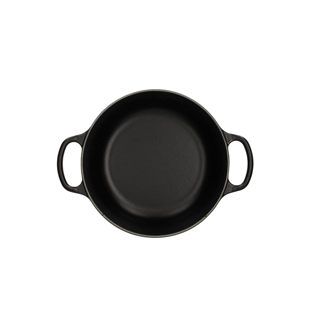 Le Creuset - Braadpan Signature rond Mat Zwart 20cm 2,4l (zwart interieur) Le Creuset 