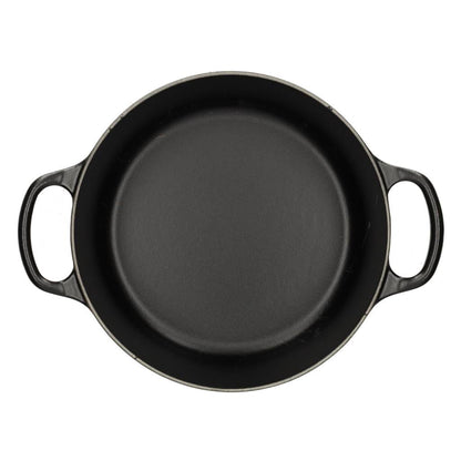 Le Creuset - Braadpan Signature rond Mat Zwart 22cm 3,3l (zwart interieur) Le Creuset 