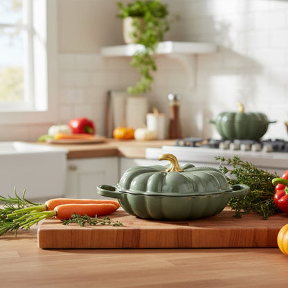 Le Creuset - Signature Pompoen Campagnard - Thyme - 28 cm Braadpan Le Creuset 