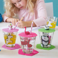 Leonardo - Dop roze eenhoorn Bambini Waterglazen Leonardo 