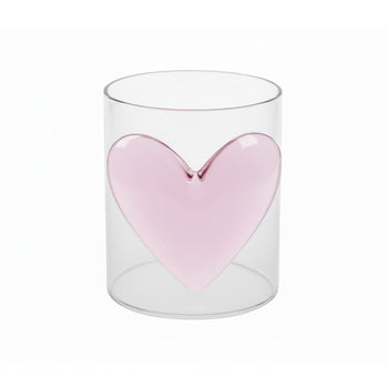 Lepelclub - Glas Hart - Roze Drinkglazen LepelClub 