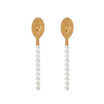 Lepelclub - Cuillères à café - Perle - Lot de 2 LepelClub