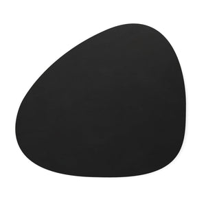 Lind DNA - Placemat Curve L Nupo Zwart Placemat Lind DNA 
