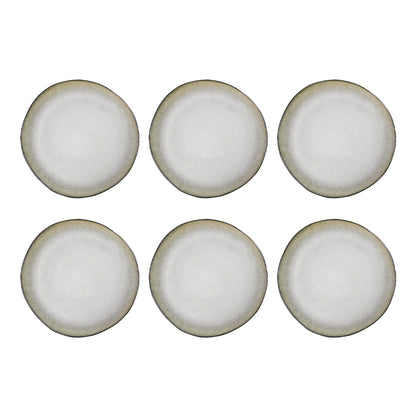 Médard de Noblat - Assiette plate Shadow Nacre 28 cm (lot de 6)