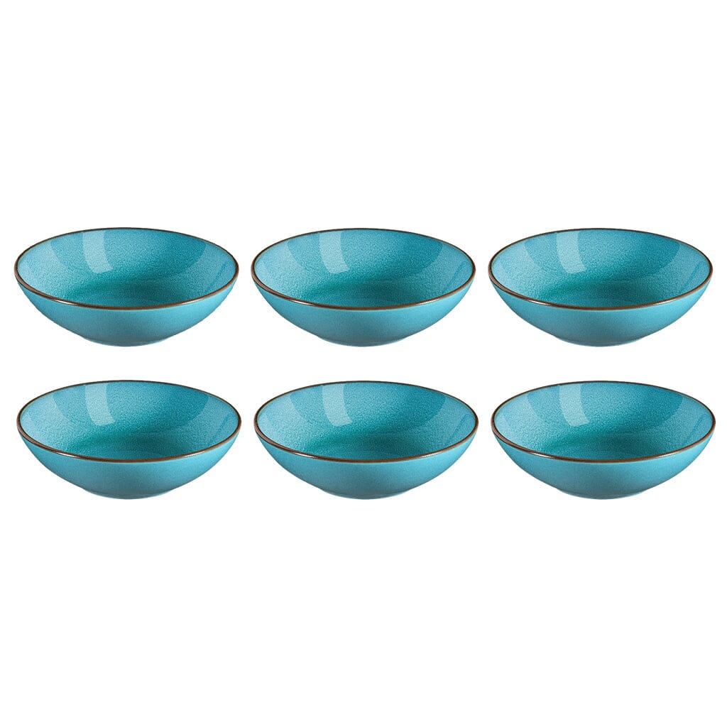 Medard de Noblat - Feeling Turquoise Pastaborden 18 cm (set of 6) Pastaborden Medard de Noblat 