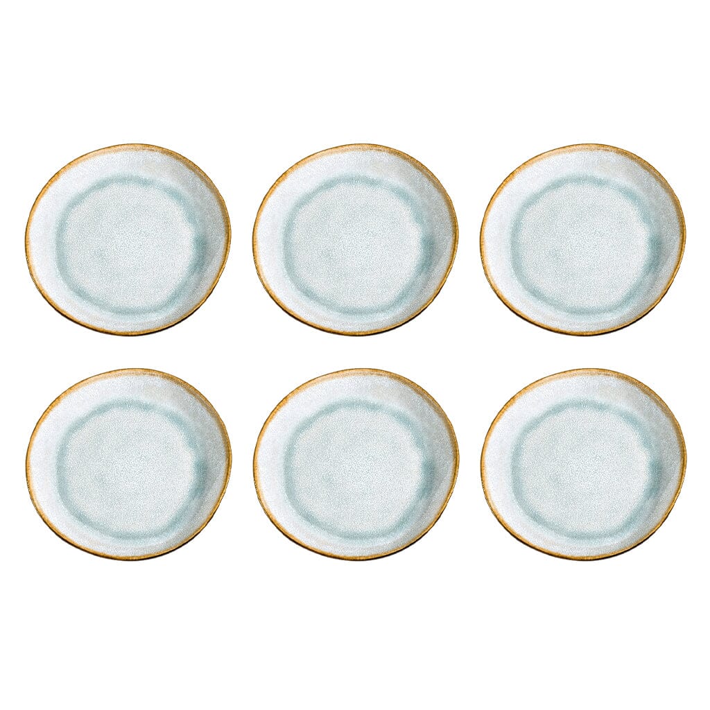 Medard de Noblat - Shadow Aqua Dessertbord 20.5 cm (set van 6) Dessertborden Medard de Noblat 