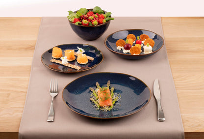 Medard de Noblat - Vertigo Denim Dinnerbord 27 cm (set van 6) Dinerborden Medard de Noblat 