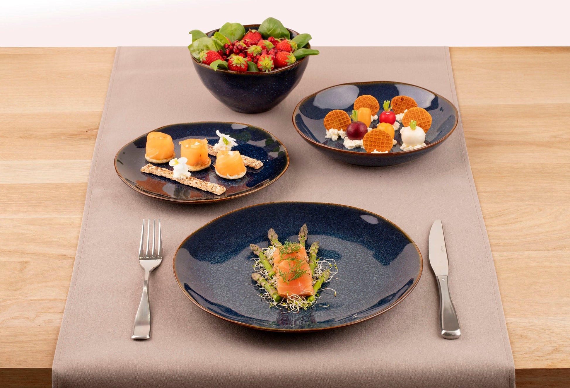 Medard de Noblat - Vertigo Denim Lunch Kom 15 cm (set van 6) Kommen Medard de Noblat 