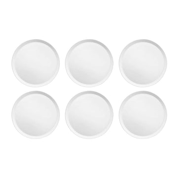 Medard de Noblat - Yaka White Dessertbord 21.5 cm (set van 6) Dessertborden Medard de Noblat 