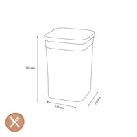 OXO - POP 2.0 Klein vierkant laag, 1,0 liter Voorraadpot OXO 