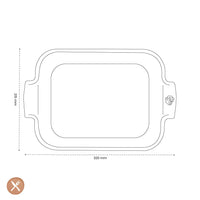 Peugeot - Appolia Ovenschaal Rechthoekig 32 cm Leisteen Ovenschaal Peugeot 