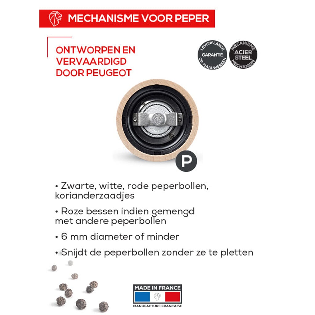 Peugeot - Paris u'Select Pepermolen Beukenhout Naturel 40 cm Peugeot 