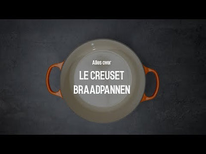 Le Creuset - Mini rôtissoire/plat à ragoût citrouille blanche 0,35 L
