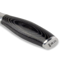 Shinrai Knives - Damast Pakka Wood 6-delige Messenset + Magnetisch Messenblok Scalae - Acacia hout Messenset met blok Shinrai Knives 