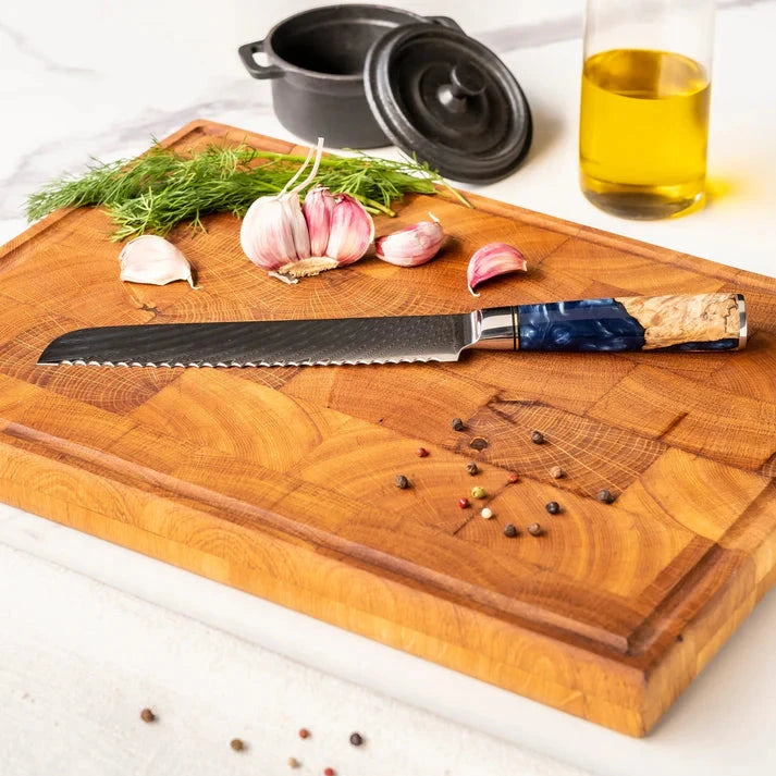 Shinrai Knives - Epoxy Sapphire 6-delige Messenset + Messenblok Cito dubbelzijdig Messenset met blok Shinrai Knives 