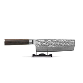 Shinrai Knives - Hammered Damast BR Nakiri mes 18 cm Nakirimes Shinrai Knives 