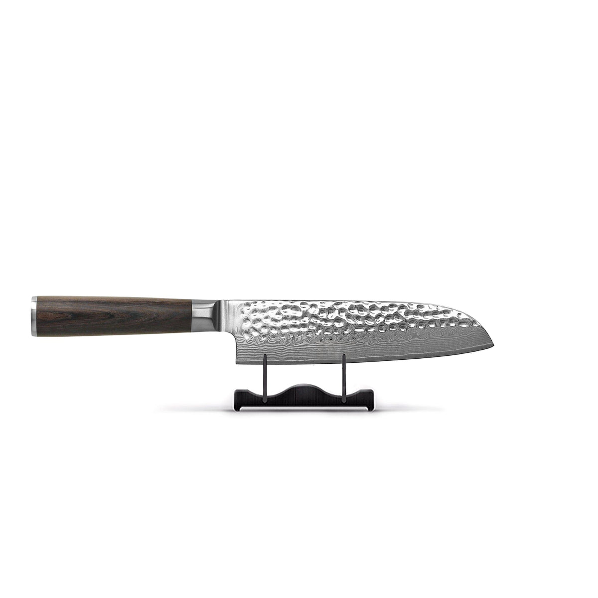 Shinrai Knives - Hammered Damask BR 4-teiliges Messerset - Kochmesser + Nakiri + Santoku + Brotmesser