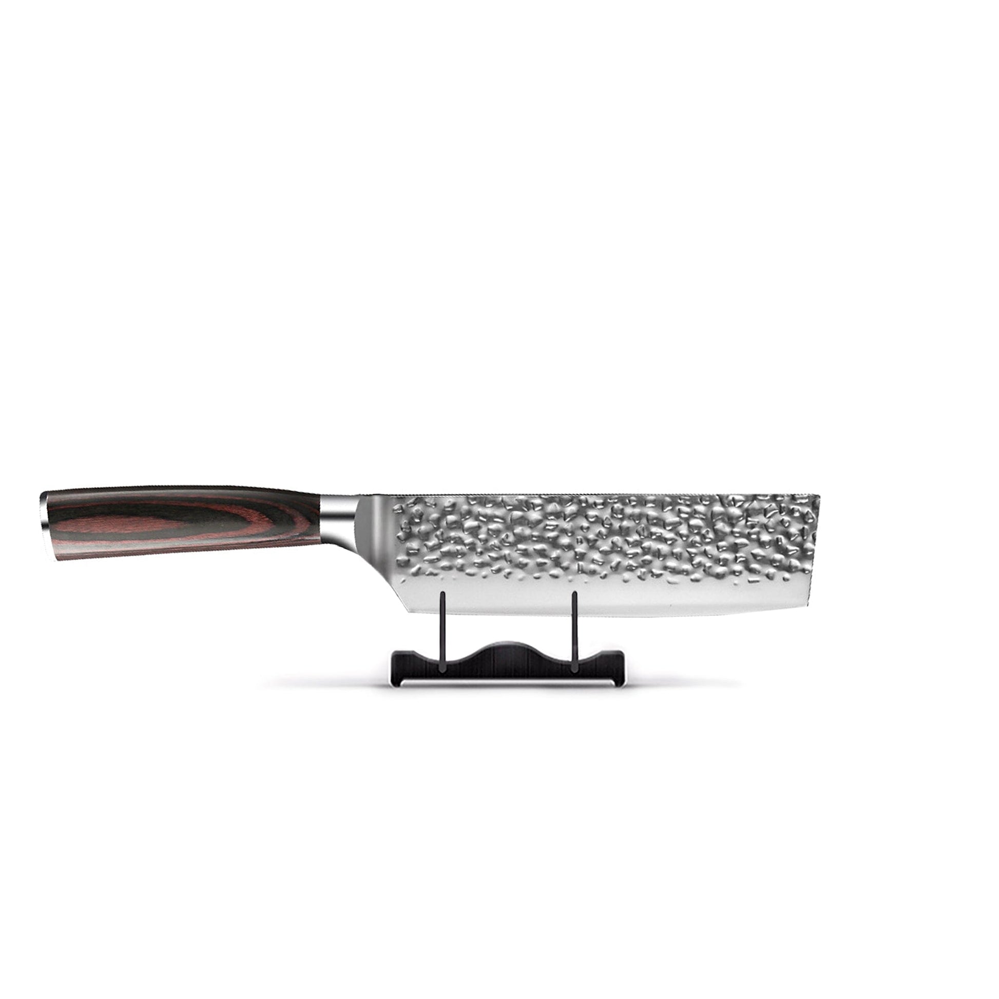 Shinrai Knives - Hammered RVS Mega Bundel - All you need Messenset met blok, snijplank en slijpsteen Shinrai Knives 