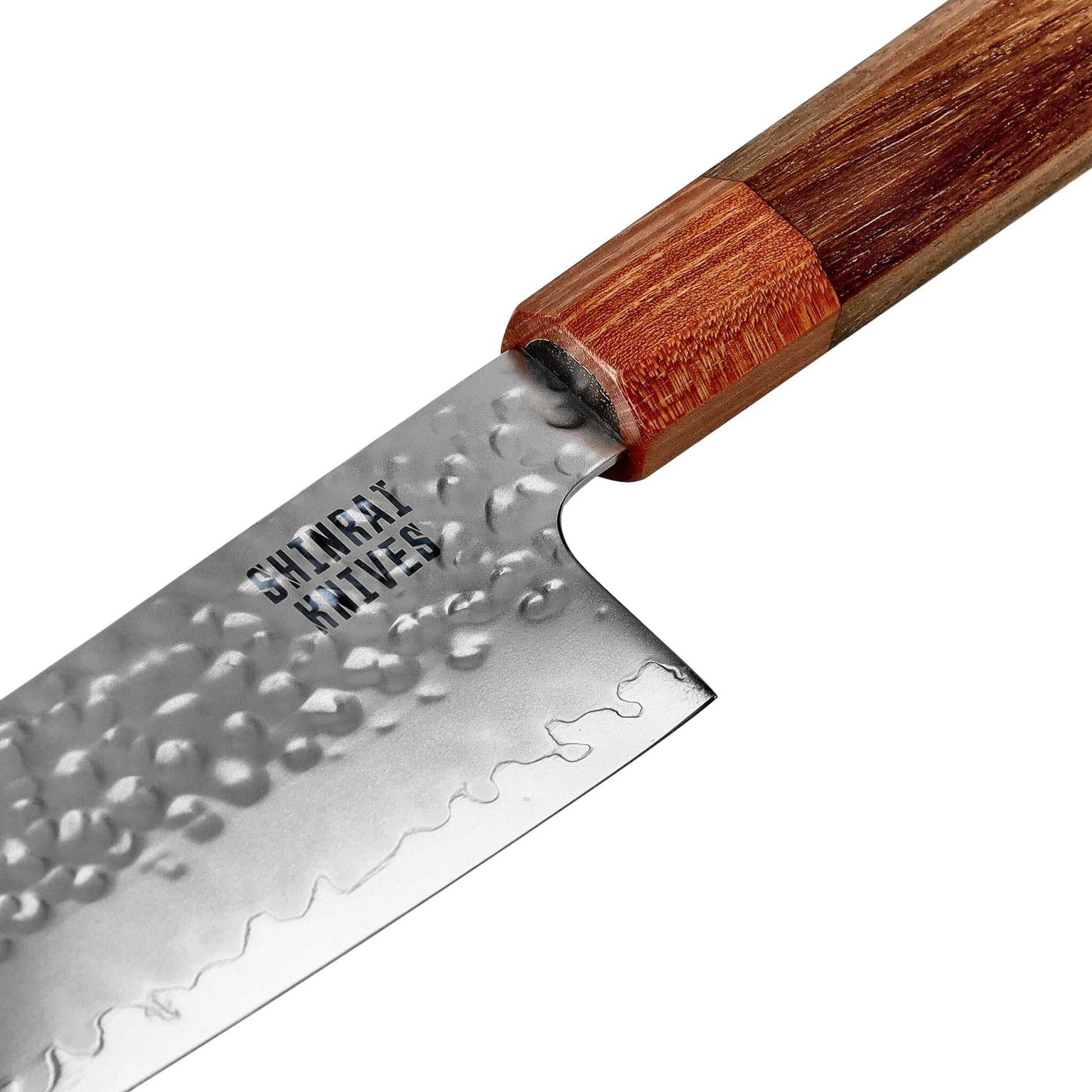 Shinrai Knives - Kigami Exclusive Damascus 5-delige set - Koksmes + Broodmes + Nakiri + Santoku + Schilmes Messenset Shinrai Knives 