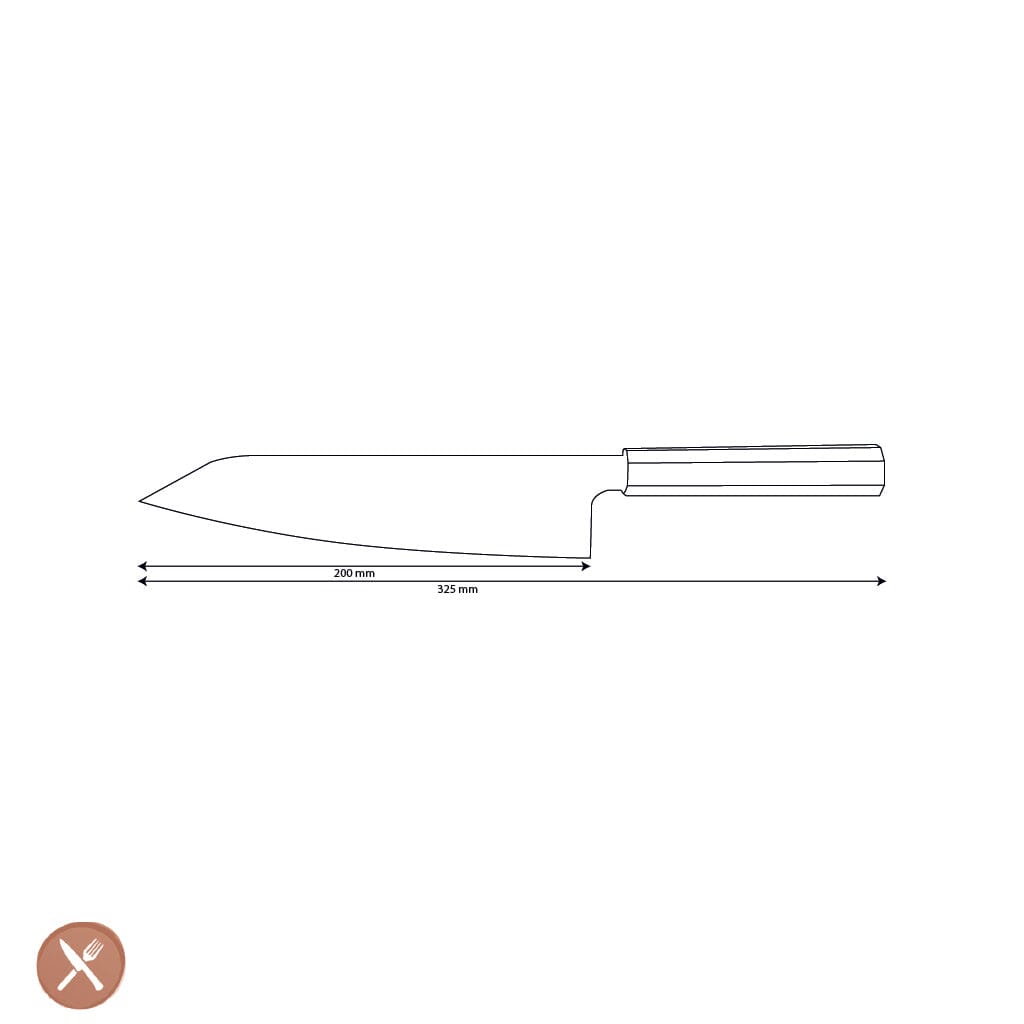 Shinrai Knives - Kigami Exclusive Damascus Kiritsuke 20 cm Kiritsukemes Shinrai Knives 