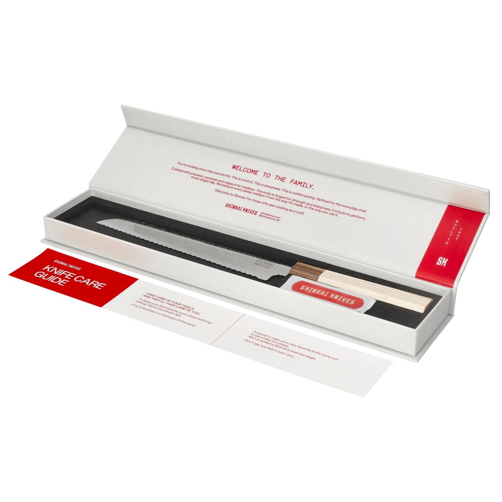 Shinrai Knives - Kōyō Damascus Broodmes 20 cm Broodmes Shinrai Knives 