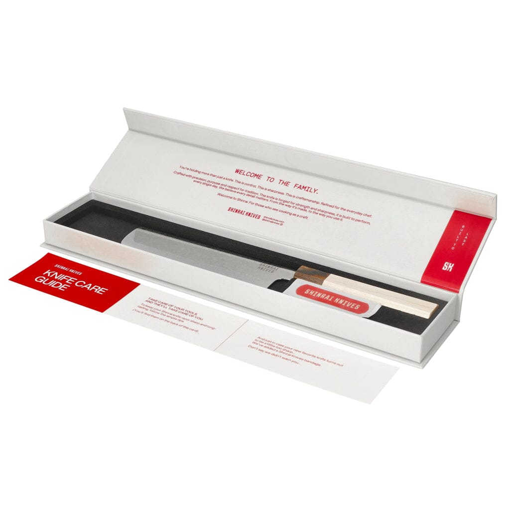 Shinrai Knives - Kōyō Damascus Nakiri mes 18 cm Nakirimes Shinrai Knives 