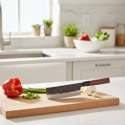 Shinrai Knives - Kurayami Damascus Nakirimes 18 cm Nakirimes Shinrai Knives 