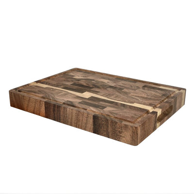 Shinrai Knives - Luxe Snijplank Walnotenhout - Kopshout - Bundel Houten snijplank Shinrai Knives 
