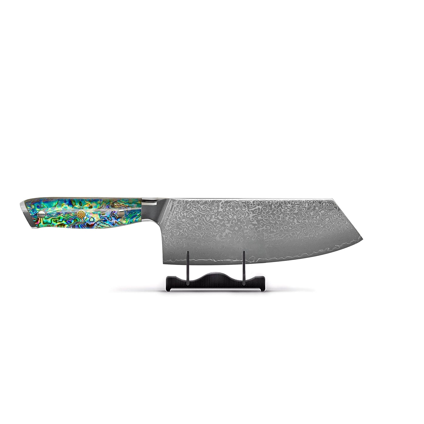 Shinrai Knives - Parelmoer Jewels Serie 5-delige Damascus Messenset Messenset Shinrai Knives 