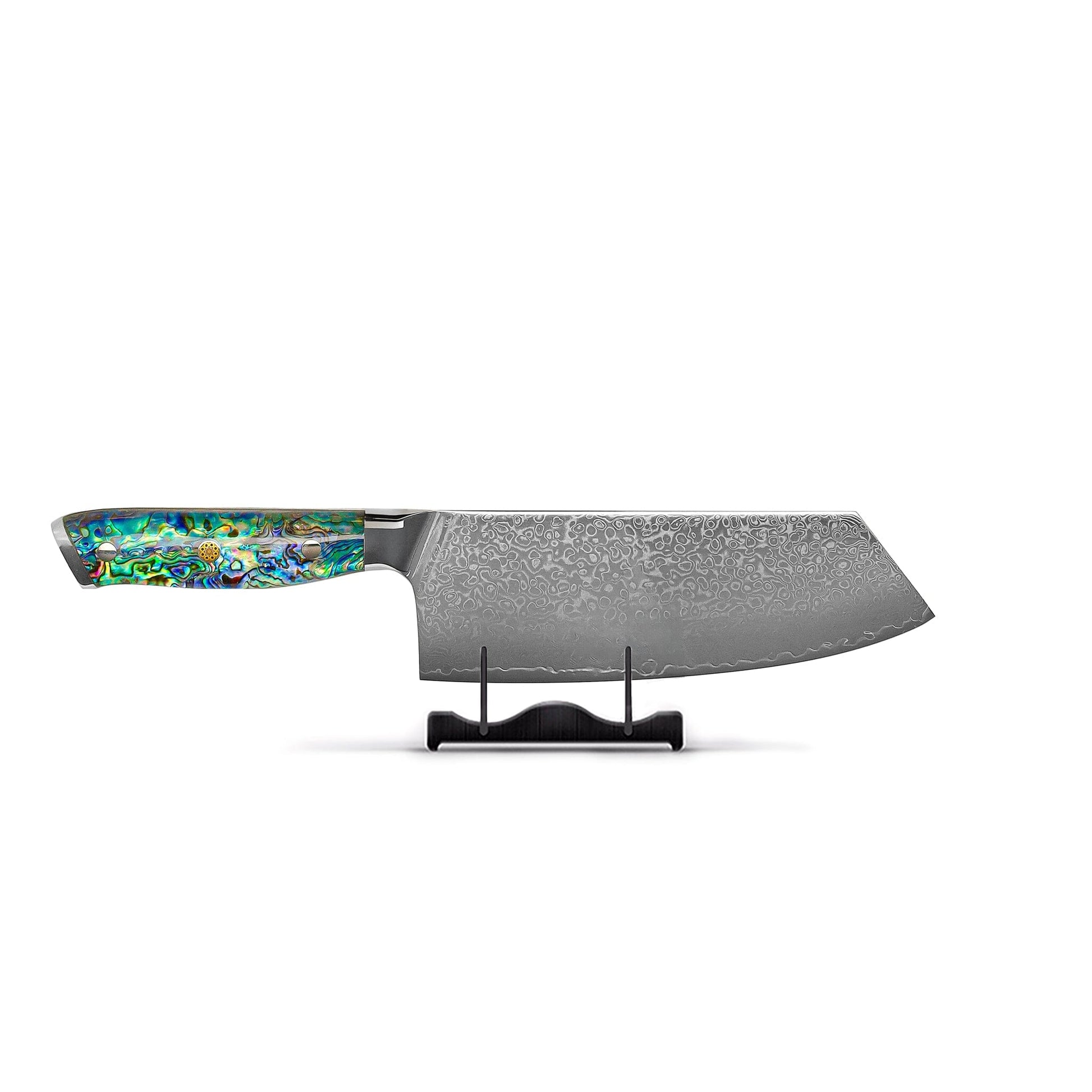 Shinrai Knives - Parelmoer Jewels Serie 5-delige Damascus Messenset Messenset Shinrai Knives 