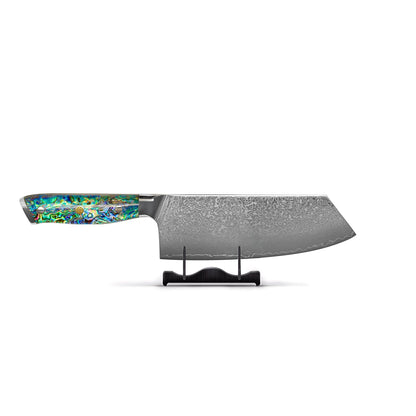 Shinrai Knives - Parelmoer Jewels Serie 5-delige Damascus Messenset Messenset Shinrai Knives 