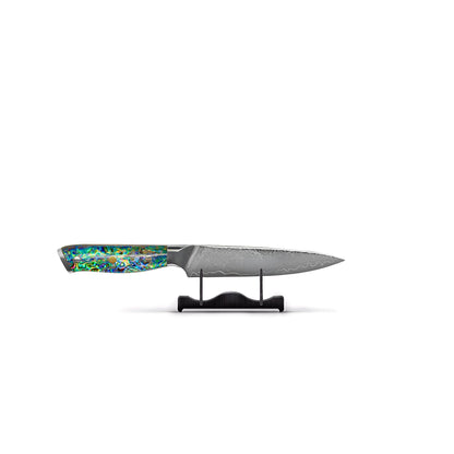 Shinrai Knives - Parelmoer Jewels Serie 5-delige Damascus Messenset Messenset Shinrai Knives 