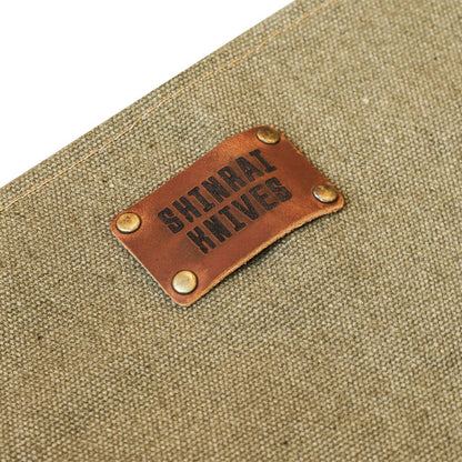 Shinrai Knives - Schort Hoogwaardig Canvas & Leer Groen Schort Shinrai Knives 