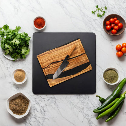 Shinrai Knives - Takumi Kaza 2-delige Damascus Messenset - Kiritsuke + Schilmes Messenset Shinrai Knives 