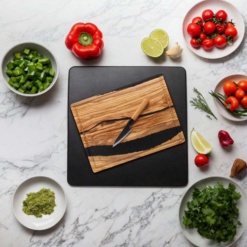 Shinrai Knives - Takumi Kaza 2-delige Damascus Messenset - Koksmes + Schilmes Messenset Shinrai Knives 