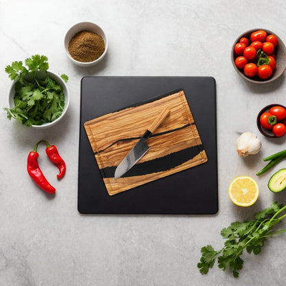 Shinrai Knives - Takumi Kaza 4-delige Damascus Messenset - Santoku + Broodmes + Nakiri + Schilmes Messenset Shinrai Knives 