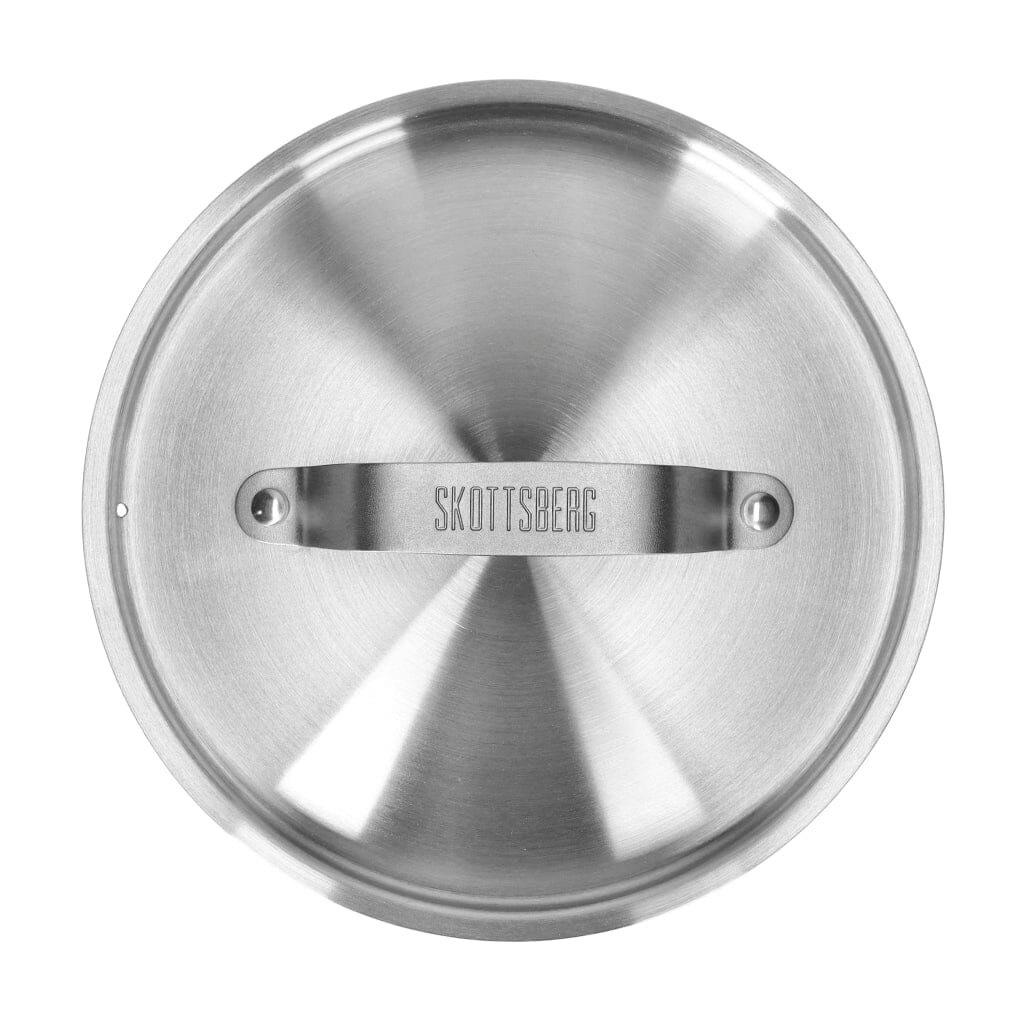 Skottsberg - Stainless Steel Steelpan 16 cm met deksel Steelpan Skottsberg 
